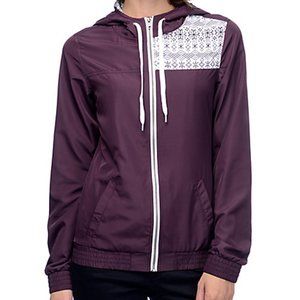 Zumiez Burgundy Windbreaker
